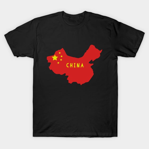 China map flag T-Shirt by maro_00